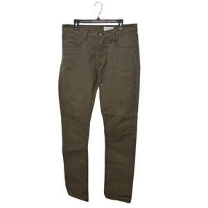 Gustin Men's Slim Straight Jeans - Olive Green Tagged 36x38 Actual 35x38